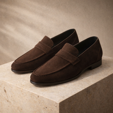 Mila – Elegante Penny Loafers in Braun