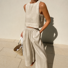 Thelma - Bequemes und Entspanntes Hosen-Set in Khaki