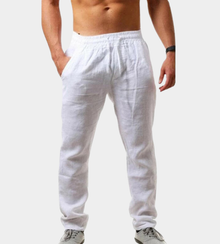 Teoden | Bequeme Freizeithose in Weiß
