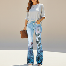 Shelby - Stilvolle Slim-Fit Jeans in Blau / Rot