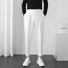 Micheal - Modische, bequeme, locker sitzende Herren-Hose in Weiß