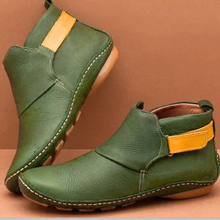 Mirelda | Vintage-Stiefeletten in Grün