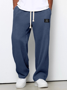 Enzo | Urban Wide-Leg Hose in Blau