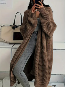 Allie | Oversized Komfort-Cardigan in Braun