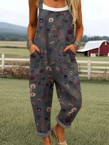 Marta | Künstlerischer Overall-Jumpsuit in Grau