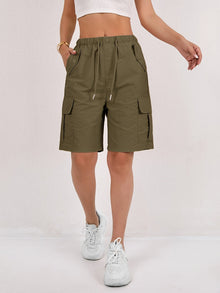 Ella – Leichte, schnell trocknende Cargo-Shorts für Damen in Olivegrün