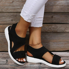 Damen Sommer Fersenriemen Pantolette Sandalen in Schwarz