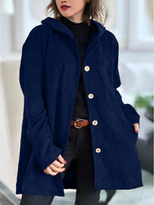 Kyla | Schlicht Stilvolle Lange Strickjacke in Marineblau