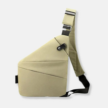 Sicherheitstasche | Schultertasche in Beige