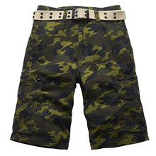 Sommerfeld | Lässige Strand CamouflageBaumwollshorts für Herren (1 kaufen, 1 GRATIS dazu) in Grünes Camo