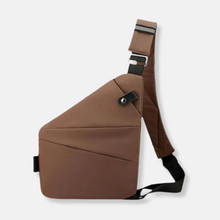 Sicherheitstasche | Schultertasche in Braun