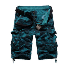 Sommerfeld | Herren Outdoor-Camouflage-Cargoshorts (1 kaufen, 1 GRATIS dazu) in Ozeanblau
