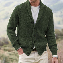 Winston │ Klassischer Herren-Cardigan in Olivgrün