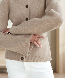 Camilla | Cardigan in Taupe