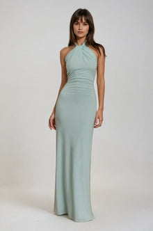 Sommerfeld | Halter Maxikleid in Mintgrün