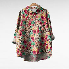 Retro Blumenbluse in Druck 2