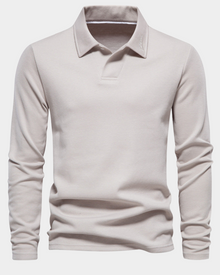 Caelum | Klassischer Passform Polohemd in Beige