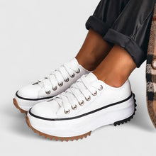Ella – Lässige Plateau-Sneaker für Damen in Weiß