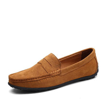 Lucas - Mokassin-Loafer mit sichtbarer Naht in Braun