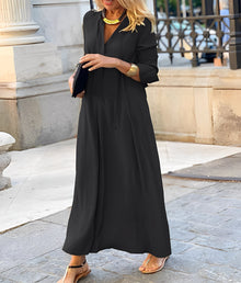 Christelle | Lässiges Maxikleid in Schwarz