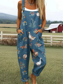 Marta | Künstlerischer Overall-Jumpsuit in Blau