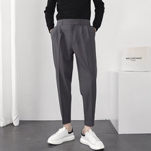Micheal - Modische, bequeme, locker sitzende Herren-Hose in Grau