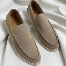 Lester - Moderne Mokassins für Herren, ideal für den Sommer in Khaki