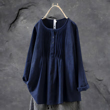 Clariz | Lockere Tunika-Bluse in Marine