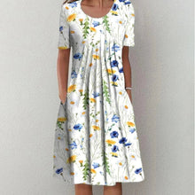 Gigie | Elegantes Blumenkleid in Blumiges Gelb