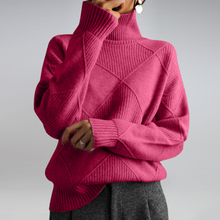 Adelle | Gemütlicher Rollkragenpullover in Rosa