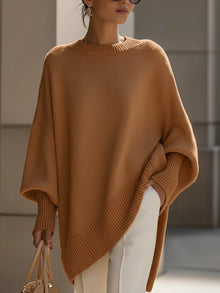 Laura – Gemütlicher Oversize-Strickpullover für Damen in Karamell