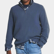 Orson | Reißverschluss-Pullover in Teal