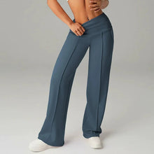 Ines | Comfort Wide-leg Hose in Blau
