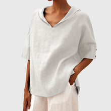 Kaia | Lässige locker Bluse in Weiß