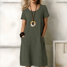 Marga | Modernes Boho-Midikleid in Grün