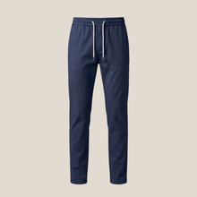Léo™ – Elegante Slim-Fit-Hose mit Komfortbund und Kordelzug in Bleu Foncé