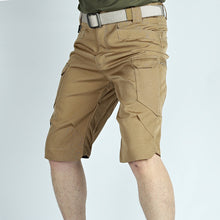 Outdoor Mehrfachtaschen IX7 Wasserdichte Herren-Cargo-Hose in Braun