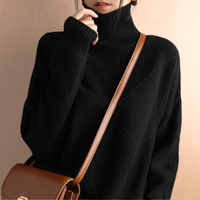 Marcelle | Chunky Rollkragenpullover in Schwarz