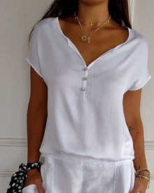 Juliette | Komfortables Sommer-T-Shirt in Weiß