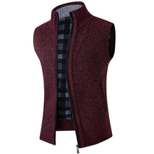 Drune | Herren Fleece-Weste in Dunkelrot