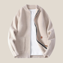 Arden™ – Elegante Strickjacke mit Rippenstruktur in Beige