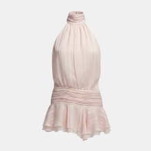 Amelie – Sommerkleid mit Plissee und Neckholder in Rosa