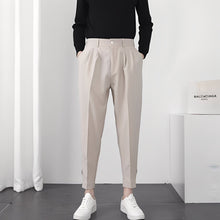 Micheal - Modische, bequeme, locker sitzende Herren-Hose in Khaki