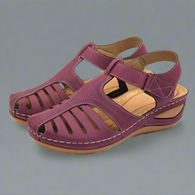 Sommerfeld | Orthopädische Sandalen mit Hallux-Unterstützung in Burgunderrot