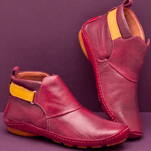 Mirelda | Vintage-Stiefeletten in Rot