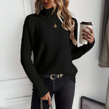 Hannah | Eleganter Strickpullover in Schwarz
