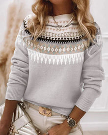 Corinne | Strickpullover in Grau