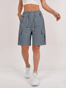 Ella – Leichte, schnell trocknende Cargo-Shorts für Damen in Grau