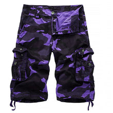Sommerfeld | Herren Outdoor-Camouflage-Cargoshorts (1 kaufen, 1 GRATIS dazu) in Lila