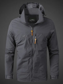 Arvin | Allwetter-Kapuzenjacke in Grau